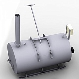 Крематор для термической утилизации животных КРН-500 Диз/Газ
